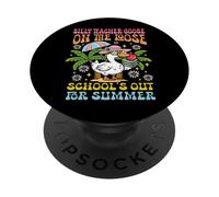 Dernier jour d'école Professeur stupide L'oie en liberté Été PopSockets PopGrip Adhésif