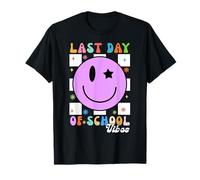 Dernier jour d'école Vibes Teacher Student Groovy Graduation T-Shirt
