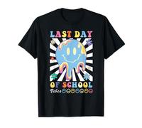Dernier jour d'école Vibes Teacher Student Groovy Graduation T-Shirt