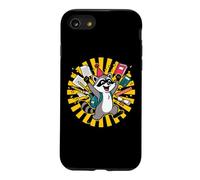 Dernier Jour école Raton Laveur étudiant Vacances d'été Dessin animé Art Coque pour iPhone SE (2020) / 7/8