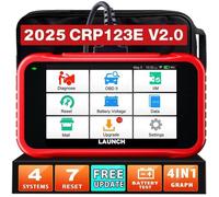 Dernier LAUNCH CRP123E V3.0 Valise Diagnostic Auto Pour 4 Système(Moteur ABS SRS AT) 7 Réinitialisations Service obd2 Diagnostic