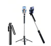Dernier modèle 170 cm/66,9 po Perche à selfie et support de téléphone à télécommande Bluetooth, convient pour la prise de vidéos, l'enregistrement de la vie, extensible, rotation à 360°, anti-vibratio
