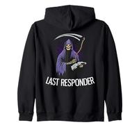 Dernier répondeur drôle Halloween Faucheuse Sweat à Capuche