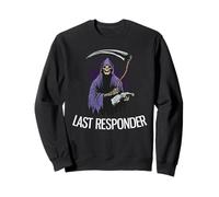 Dernier répondeur drôle Halloween Faucheuse Sweatshirt