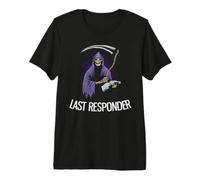 Dernier répondeur drôle Halloween Faucheuse T-Shirt Haut de Gamme