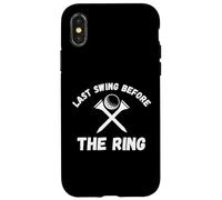 Dernière balançoire Avant Le Ring Balle de Golf Enterrement de Vie de Jeune Fille Coque pour iPhone X/XS