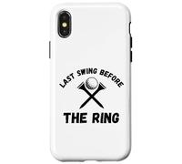 Dernière balançoire Avant Le Ring Balle de Golf Enterrement de Vie de Jeune Fille Coque pour iPhone X/XS