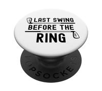 Dernière balançoire Avant Le Ring Club de Golf Enterrement de Vie de Jeune Fille PopSockets PopGrip Adhésif