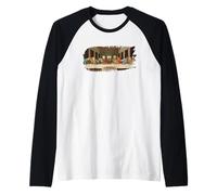 Dernière Cène Grunge par Leonardo Davinci Manche Raglan
