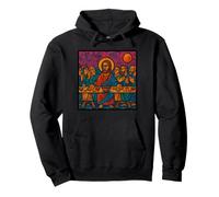Dernière Cène par Leonardo Davinci Graffiti Style Sweat à Capuche