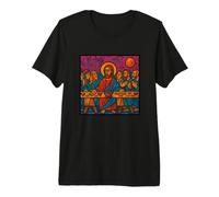 Dernière Cène par Leonardo Davinci Graffiti Style T-Shirt Haut de Gamme