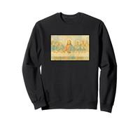 Dernière Cène par Leonardo Davinci Watercolor Style Sweatshirt