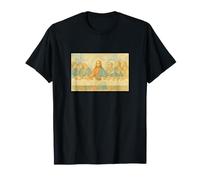 Dernière Cène par Leonardo Davinci Watercolor Style T-Shirt