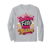 Dernière Fête Avant Madame EVJF Future Mariée Manche Longue