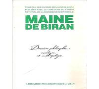 Dernière philosophie: existence et anthropologie (OEuvres, tome X-2)