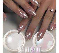 Dernière poudre optique caméléon diamant holographique haute brillance couleur cristal de glace changeante pour nail art, 0,5g PET