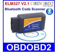 Dernière version ELM327 Bluetooth V2.1 OBD2 OBDII ELM 327 Outil de diagnostic sans fil supporte les 7 types OBD Protocoles An-1227