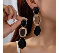 Dernières boucles d'oreilles à la mode exagérées et magnifiques, style de vacances pour accompagner toutes tenues Taille UniqueAlliage de zinc