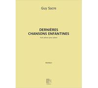 Dernières Chansons Enfantines. Solo de Piano.