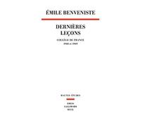 Dernières Leçons: Collège de France (1968-1969)
