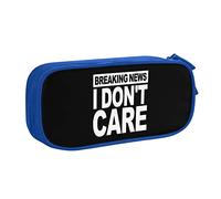 Dernières Nouvelles I Don't Care Pencil Pouch Grande capacité Double Couche Office School Portable Pencil Case