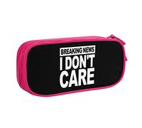 Dernières Nouvelles I Don't Care Pencil Pouch Grande capacité Double Couche Office School Portable Pencil Case