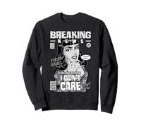 Dernières Nouvelles : I Don't Care Sarcastic Retro Pop Art Girl Sweatshirt