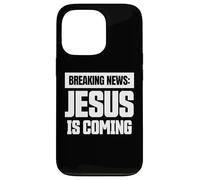 Dernières Nouvelles Jésus Arrive évangélisation chrétienne Coque pour iPhone 13 Pro