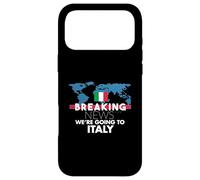 Dernières Nouvelles : Nous Allons en Italie Voyage en Famille Assorti Coque pour iPhone 17 Pro Max
