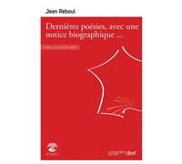 Dernières poésies [avec une notice biographique par l'abbé de Cabrières] - Jacquette Reboul - Hachette Bnf - broché - Livre