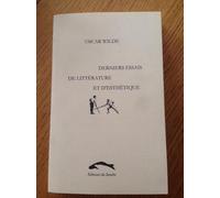 Derniers essais de litterature et d'esthetique