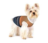 Derniers rayons du soleil sur les vagues de la mer T-shirts imprimés pour petits chiens Chemise tendance respirante sans manches pour petits chiens