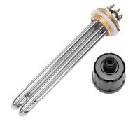 DERNORD Élément chauffant 220 V 3750 W 3,8 cm Type 3U Chauffe-eau BSP Bride en cuivre
