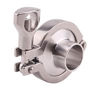 Dernord Tri-clamp en acier inoxydable (Tri-clover Pince) + 2 pcs SUS304 sanitaire Tuyau Virole Weld + PTFE Joint d'étanchéité 1 Inch