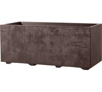 Deroma Bac à Fleurs "Millenium" 59 cm avec Réservoir d'Eau - Sandstone - Brownstone