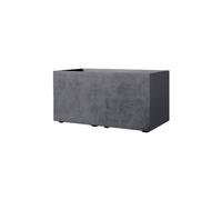 DEROMA-Bac muret Millenium 72,6 litres gris anthracite 79x37x39 cm