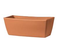 DEROMA-Jardinière à bord lisse Rouge en terre cuite