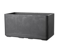 DEROMA Jardinière Muret Cosmo - 78 x H39 cm - Anthracite - A réserve d'eau - Roulettes