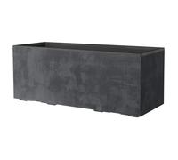 Jardiniere Muret - Millennium R - Anthracite - A réserve d'eau - Roulettes - 99 cm