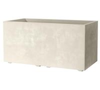 Deroma Millennium Pot de Fleurs rectangulaire | 58,4 x 25,4 x 25,4 cm | Plastique léger et Durable | Pot pour intérieur ou extérieur pour terrasse/Porche | Comprend Une réserve d'eau et Un Bouchon de