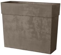 DEROMA-Muret haut en plastique injecté camel Deroma Like R - 78 x 29,5 x 65 cm