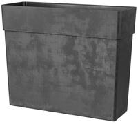 DEROMA-Muret haut en plastique injecté gris anthracite Deroma Like R - 78 x 29,5 x 65 cm