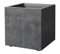Pot De Fleur Cube - Deroma - Millennium R - Anthracite - A Réserve D'eau- 39 Cm Multicolore