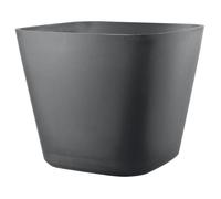 DEROMA Pot de fleurs carré Origin - 28 x 23,5 cm- 12 L - Gris