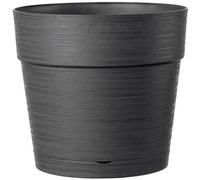 Pot rond à réserve d'eau plastique Deroma Save R anthracite ø48 x h.43,1 cm