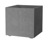Deroma Pot dérome cube millénium 25 x 25 cm, gris clair