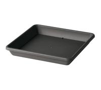 DEROMA Soucoupe carré pour pot de fleurs Day R anthracite - Coloris gris anthracite - 38cm