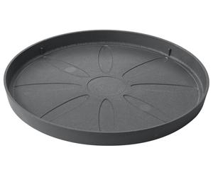 DEROMA-Soucoupe en plastique recy ris Deroma Origin Grigio - diamètre 25 x H 2,3 cm