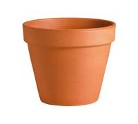 DEROMA-Vase brut rouge en terre cuite D.15 x H13,5