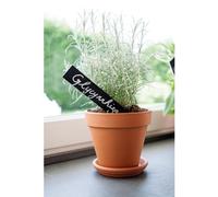 DEROMA-Vase brut rouge en terre cuite D.21 x H19,5